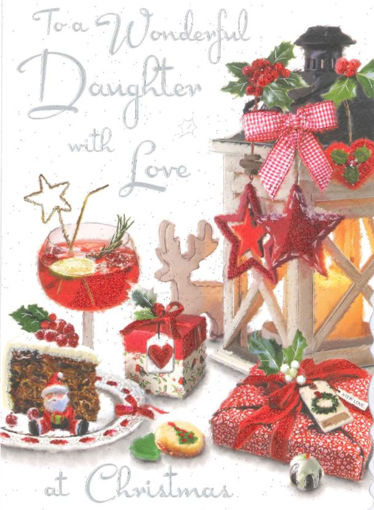 Picture of WONDERFUL DAUGHTER CHRISTMAS CARD